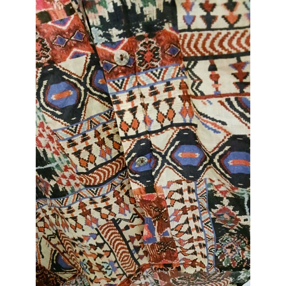 Johnny Was Workshop Voyager Patchwork Print Women… - image 6